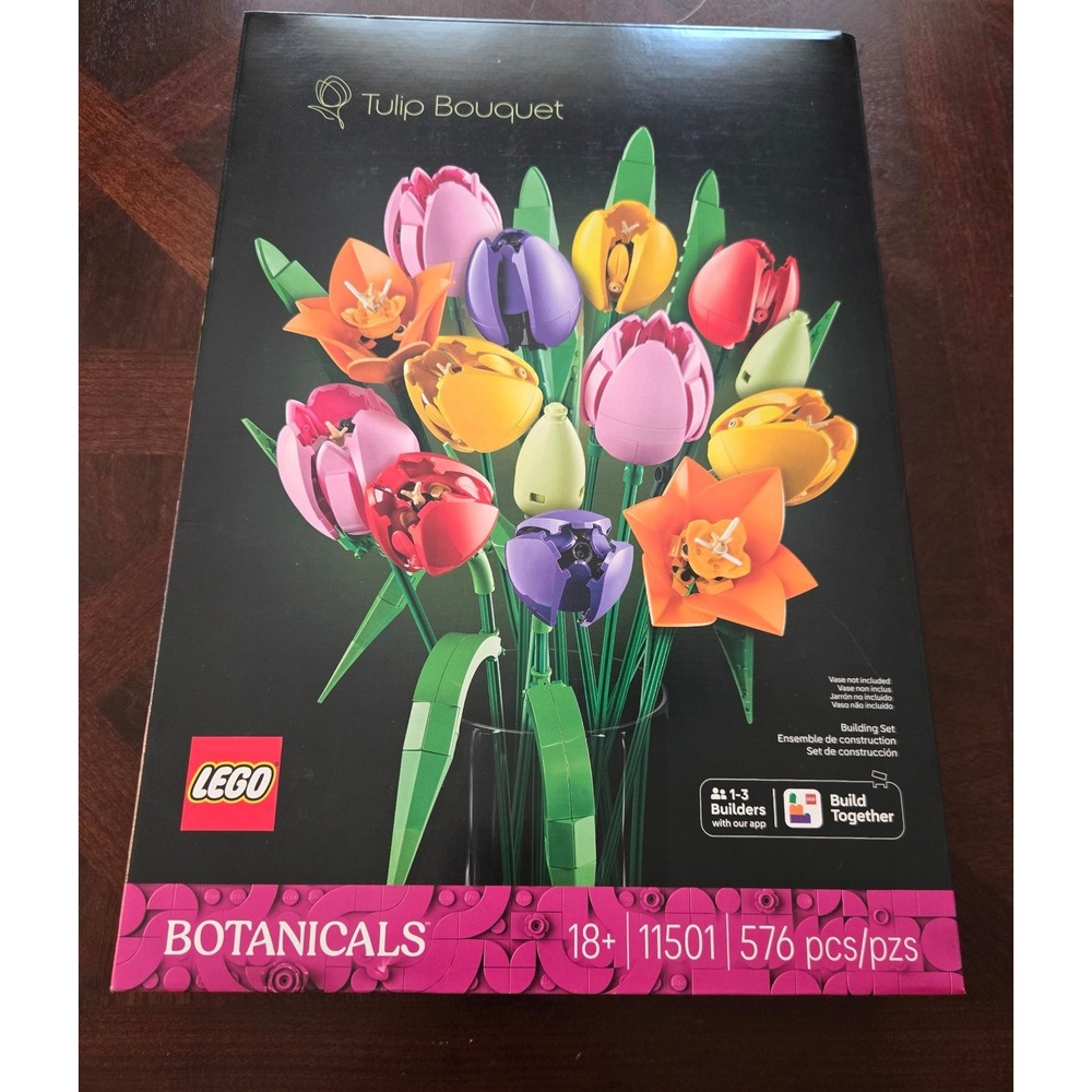 LEGO Botanicals Tulip Bouquet 11501 Building Set 576 Pieces New Sealed